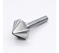 KATSU Fraise a Chanfreiner 90 Degrés 40mm Foret à Fraiser à 3 Flûtes HSS 6542 pour Bois, Acier et Métal Machine-outil, Fraise de Positionnement 12740621