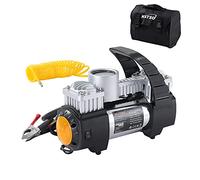 KATSU Gonfleur de Pneu de Voiture, 12V 30Amp Pompe à Pneu de Compresseur d'Air Portable Professionnel à Grand Volume 150PSI avec Double Cylindre pour Autocar Van Trucks Gonflables 451717