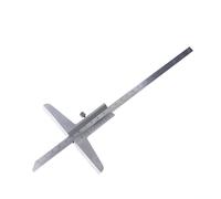 KATSU Jauge de Profondeur 0-200mm 0,02mm Précision Métrique Jauge de Profondeur Pied à Coulisse Vernier de Outil de Mesure 401172