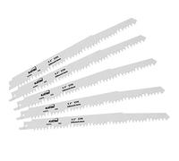 KATSU Lame de Scie Alternative 9.5" 240mm 5TPI, Lot de 5 Lames de Scie Sabre pour élagage du Bois pour Couper le Bois PVC 138963