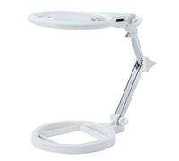 KATSU Lampe de Bureau Loupe 2X avec Lumière LED, Optique Mains Libres Illuminée en Verre pour Réparation de Bijoux, Artisanat, Lecture et Travaux de Fermeture 990748