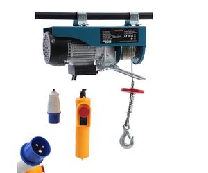 KATSU Palan Électrique Ascenseur Jusqu'à 300KG Treuil Électrique Aérien avec 18M Câble fil d'Acier et Télécommande, pour Atelier Garage, Magasin de Voiture, Ascenseur de Toit