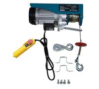 KATSU Palan Électrique Ascenseur Jusqu'à 400KG 1000W Treuil Électrique Aérien avec 18M Câble fil d'Acier et Télécommande, pour Atelier Garage, Magasin de Voiture, Ascenseur de Toit