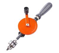 KATSU Perceuse à Main, Perceuse Manuelle à Double Pignon de Mandrin de Précision de Capacité de 10mm 3/8" pour Le Poinçonnage de Carte de Circuit Acrylique en Plastique en Bois 313014