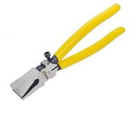 KATSU Pince de Course à Pied en Verre 200mm Pince Coupante pour Verre, Pince à Briser le Verre à mâchoire incurvée Robuste Outil de Coupe pour le Travail du Vitrail 347245