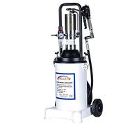 KATSU Pompe à Graisse Pneumatique 13L Portable Pistolet à Graisse à Air Graisseur Distributeur Lubrificateur pour Voiture Camion Machines avec 4m Tuyau, 600 bar Pression de Pompe