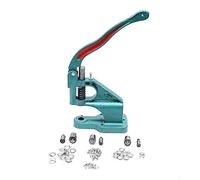 KATSU Presse à Œillets, Kit d'Outils de Poinçonnage Manuel Machine à Œillets Robuste, avec 3 Matrices (6 mm/10 mm/12 mm) et 1500 œillets argentés pour Tissu Cuir Artisanat Rideaux