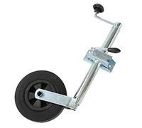 KATSU Roue Jockey 200 mm x 50 mm 100kg pour Voiture Remorque Caravane Accouplements, Acier Galvanisé avec Pince 161803
