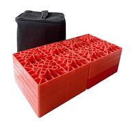 TOPWAY KATSU Tools 10 Pièces Blocs en Plastique de Nivellement de Caravane Robustes, Bloc de Support de Roue de Voiture Idéaux pour Niveler Les Roues Simples et Doubles, Les Niveleurs de Camping-Car