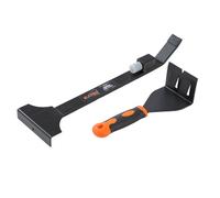 KATSU Tools Barre de traction robuste de 50,8 cm et extracteur de garniture de 27,9 cm, 2 pièces polyvalentes pour sols stratifiés en bois stratifié, plinthes, outil d'installation de retrait 347950