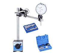 KATSU Tools Comparateur avec base magnétique + 22 pointes - 0-1,0″, précision 0,001″, réglage fin, coffret