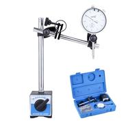 KATSU Tools Comparateur avec base magnétique + 22 pointes - 0-1,0″, précision 0,001″, réglage fin, coffret
