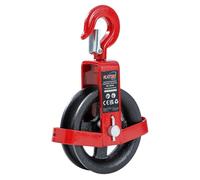 KATSU Tools Gin Wheel 182140 Poulie d'échafaudage avec crochet pivotant 125 mm