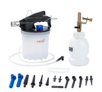 KATSU Tools Kit de purge de liquide de frein pneumatique, purgeur de frein à vide de 2L, bouteille de remplissage de 1 L, adapté à la plupart des systèmes de freinage standard et ABS pour voiture