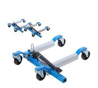 KATSU Tools Lot de 2 patins à roulettes robustes pour voiture, capacité de 680 kg, largeur maximale de pneu de 30 cm, rouleau en alliage d'aluminium, cric de positionnement de véhicule