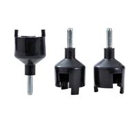 KATSU Tools Lot de 3 mandrins de perceuse pour clôture électrique pour isolateurs, anneau à visser, poteau en bois, isolateurs à anneau de clôture, vis