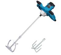 KATSU Tools Mélangeur électrique à palettes, 1 000 W, portable, pour mortier et ciment, 6 vitesses variables, agitateur supplémentaire, pour peinture, plâtre, béton (gamme économique) 100036