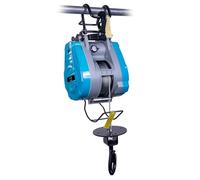 KATSU Tools Mini palan électrique, moteur sans balais, levage jusqu'à 260 kg, hauteur de levage de 30 m, alliage d'aluminium, double système de freinage, crochet en acier forgé, outil de levage