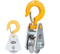 KATSU Tools Poulie de levage à câble métallique de 1 tonne, poulie de treuil, poulie de levage, diamètre de câble maximal de 10 mm, pour atelier de construction, traction et levage