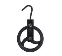 KATSU Tools Poulie Gin 180mm avec Crochet Pivotant, Roulotte pour Échafaudage et Levage 182125
