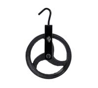 KATSU Tools Gin Wheel 182127 Poulie de toiture pour échafaudage avec crochet pivotant 250 mm