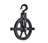 KATSU Tools Poulie Gin 250mm, Roue à Roulement Renforcé avec Crochet Pivotant pour Échafaudage, Construction, Atelier, Treuil et Levage 182128
