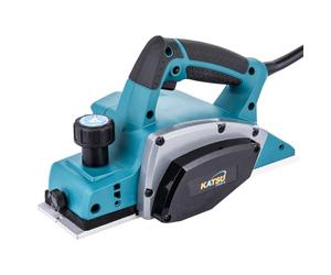 KATSU Tools Raboteuse électrique 600 W, raboteuse à bois filaire portative, largeur de rabotage de 82 mm, profondeur de copeau de 2 mm, pour menuiserie, portes et quincaillerie 101719