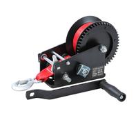 KATSU Tools Treuil Manuel Résistant 3000lbs 1360kg avec Sangle en Polyester de 10m, pour Remorques de Bateau, Caravane, Voiture, Camion et Récupération d'Urgence 325926