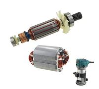 KATSU Trimmer Router Ensemble de Moteur de Rechange (Rotor, stator et roulement), Cuivre Purs, pour 220V KATSU 101748 et MAKITA Défonceuse Rogneuse à Bois Trimmer électrique