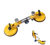 KATSU Ventouses Réglables Ventouses Carrelage Ventouses Verre Ventouses Doubles 2x130mm, 110kg Capacité de Charge, pour Assembler et Niveler de la Pierre, la Marbre, la Verre