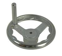 KATSU Volant en Fonte 12", Volant de Manoeuvre Fonte pour Machine de Tour CNC Fraisages Soudure Contre-pointe Pièces de Rechange et Machine à Bois