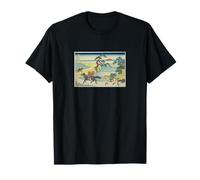 Katsushika Hokusai 36 Vues du Village de Sekiya Fugaku Sumida River T-Shirt