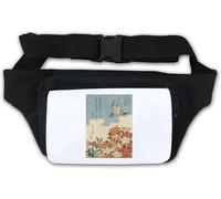 Katsushika Hokusai Sac banane Motif azalées Blanc