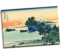 Katsushika Hokusai Shichiri plage dans la province de Sagami Impression sur toile murale Art Grand 76,2 x 50,8 cm