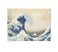 Katsushika Hokusai - sous la Vague au Large de Kanagawa，Bricolage 1000 Pièces Jigsaw Puzzles Éducatif Intellectuel Jouet De Décompression Amusant Jeu De Famille pour Enfants（50x70cm）-K19