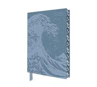Katsushika Hokusai: The Great Wave 2025 Artisan Art Vegan Leather Diary Planner - Page to View with Notes