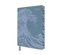 Katsushika Hokusai the Great Wave 2026 Artisan Art Vegan Leather Diary Planner - Page to View With Notes