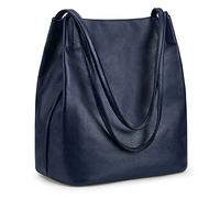 Kattee Sac à BandoulièRe en Cuir VéRitable Souple Pour Femme Avec Fermeture MagnéTique Sur Le Dessus