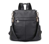 Kattee Sac à Dos Antivol Pour Femme Sac à BandoulièRe En Cuir VéRitable Mode Dames Sacoche Sacs