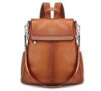 Kattee Sac à Dos Antivol Pour Femme Sac à BandoulièRe En Cuir VéRitable Mode Dames Sacoche Sacs