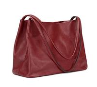 Kattee Sacs fourre-tout en cuir véritable souple pour femme, sacs à main et sacs à main décontractés à bandoulière, fermeture à pression magnétique sur le dessus