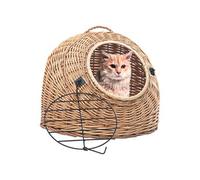 Cage de Transport pour Chat 60x45x45 cm Saule Naturel Panier Animaux vidaXL