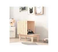 Kattenhuis 60x36x60 cm massief grenenhout822452