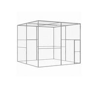 Vidaxl Cage Pour Chat 3x3x2,5 M Acier Galvanisé