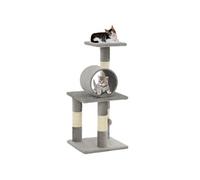 Arbre à Chat avec Griffoirs en Sisal 65 cm Gris Grattoir à Chat Jouet vidaXL