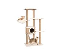 vidaXL Arbre à chat avec griffoirs Herbiers marins 126 cm Beige Montage requis