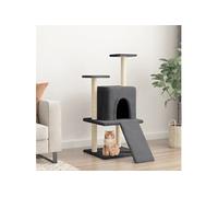 Vidaxl Arbre À Chat Avec Griffoirs En Sisal Gris Foncé 110 Cm Gris