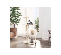 Vidaxl Arbre À Chat Avec Griffoirs En Sisal Crème 119 Cm