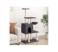 Arbre à Chat avec Griffoirs en Sisal Tour de Jeux Poteaux Maison Chaton vidaXL