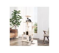 Vidaxl Arbre À Chat Avec Griffoirs En Sisal Crème 142 Cm